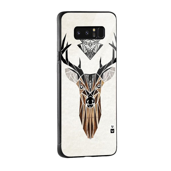 Aesthetic Deer Design Glass Back Case for Galaxy Note 8