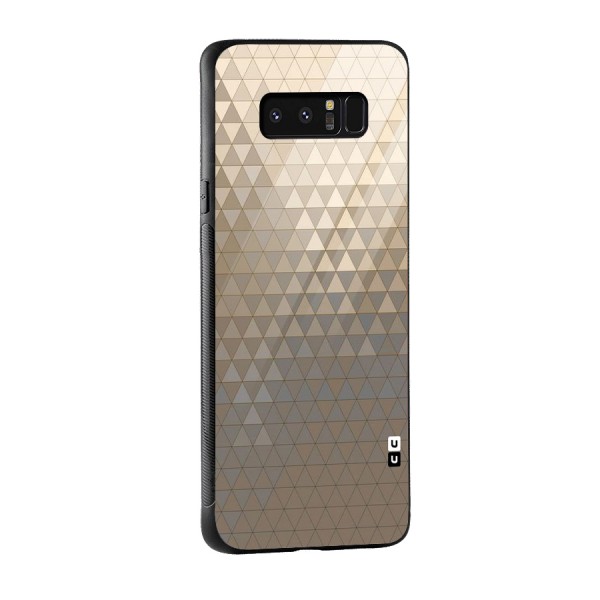 Beautiful Golden Pattern Glass Back Case for Galaxy Note 8