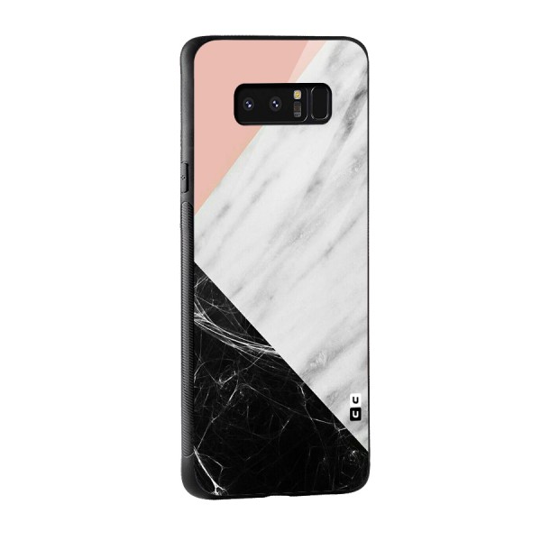 Marble Cuts Glass Back Case for Galaxy Note 8