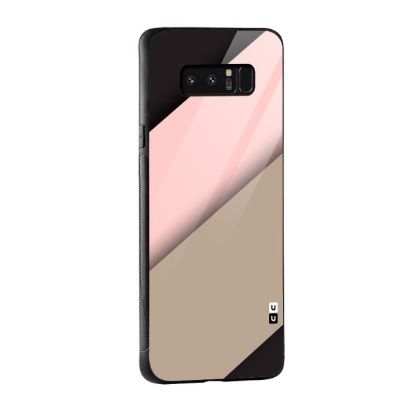 Pink Diagonal Glass Back Case for Galaxy Note 8