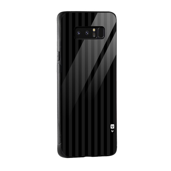 Pleasing Dark Stripes Glass Back Case for Galaxy Note 8
