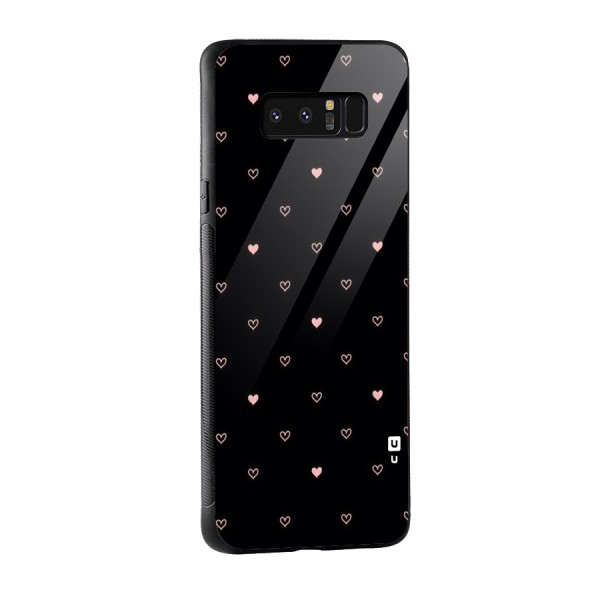 Tiny Little Pink Pattern Glass Back Case for Galaxy Note 8