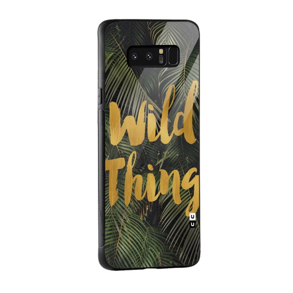 Wild Leaf Thing Glass Back Case for Galaxy Note 8