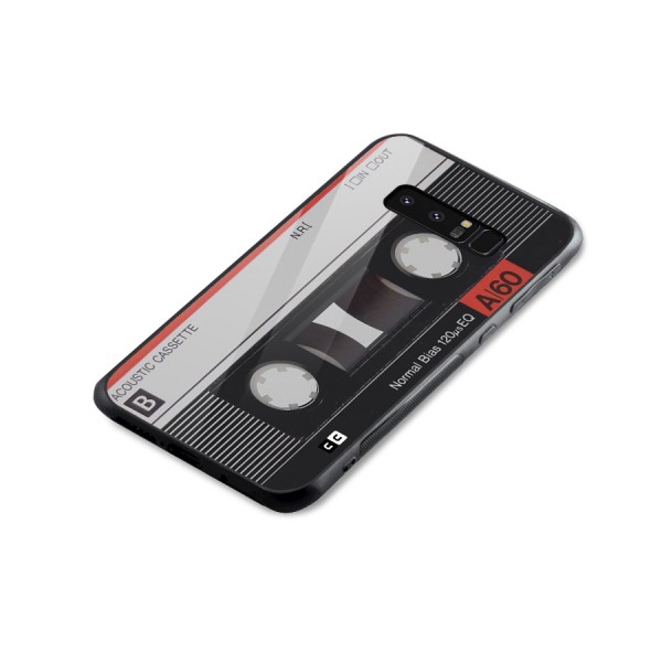 Casette Design Glass Back Case for Galaxy Note 8