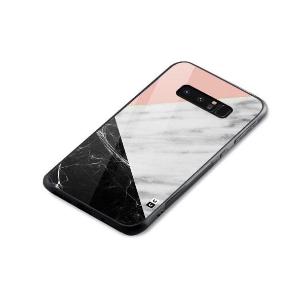 Marble Cuts Glass Back Case for Galaxy Note 8