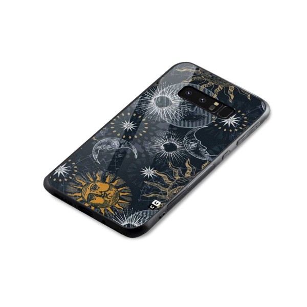Moon And Sun Glass Back Case for Galaxy Note 8