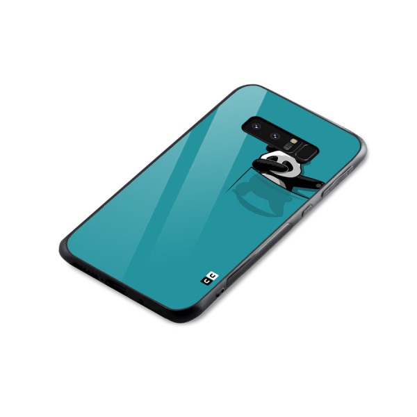 Panda Dabbing Away Glass Back Case for Galaxy Note 8