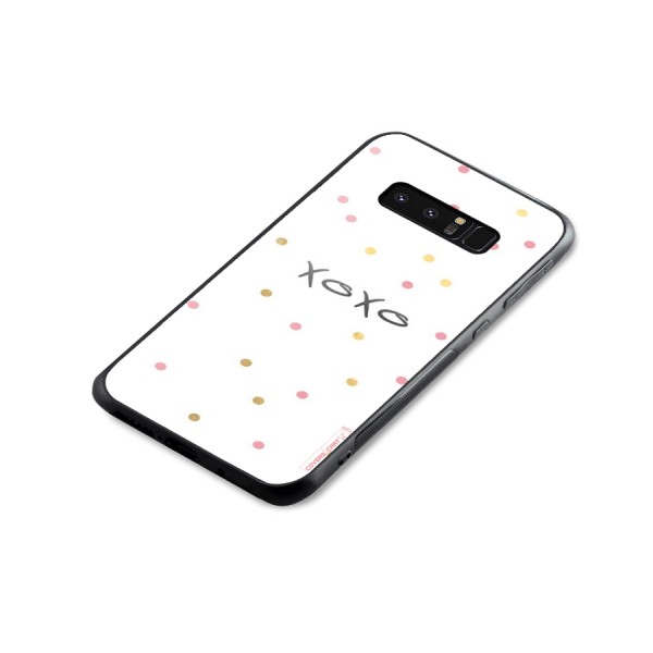 Polka Hugs Glass Back Case for Galaxy Note 8