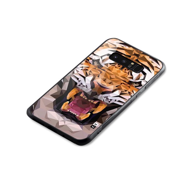 Tiger Abstract Art Glass Back Case for Galaxy Note 8