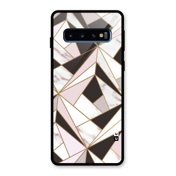 Abstract Corners Glass Back Case for Galaxy S10