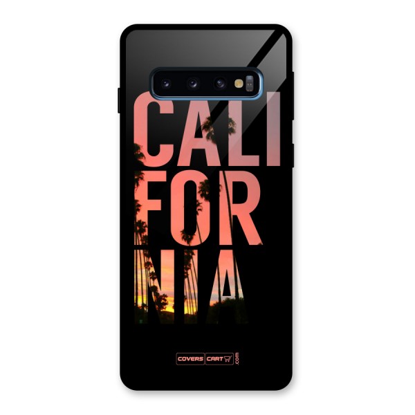 California Glass Back Case for Galaxy S10