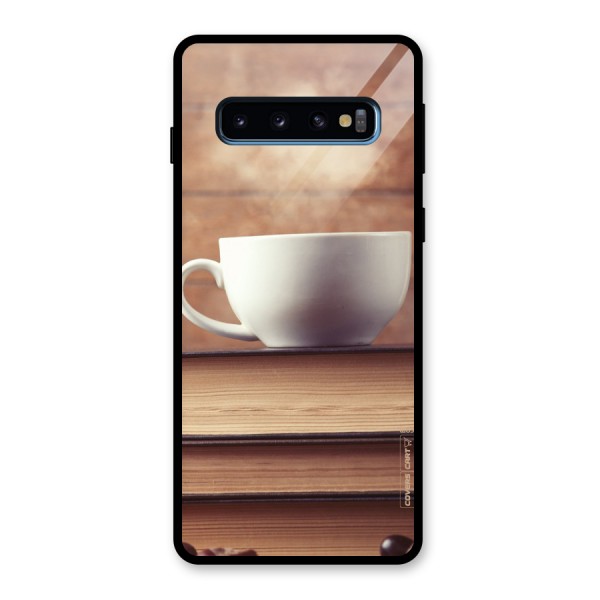 Coffee And Bookworm Glass Back Case for Galaxy S10
