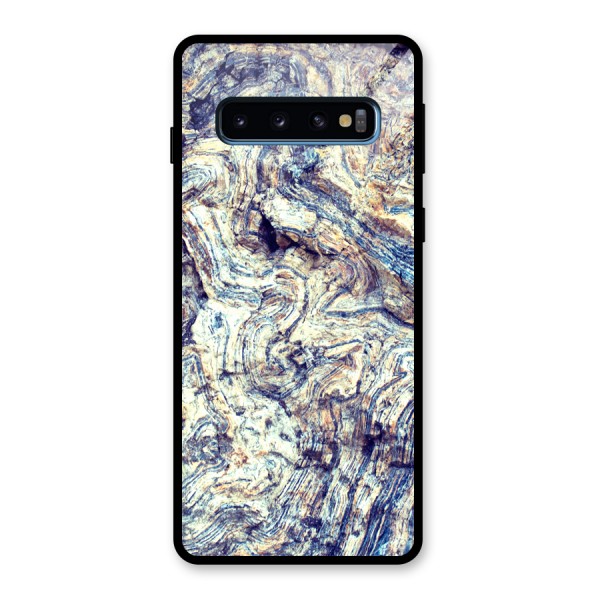 Marble Pattern Glass Back Case for Galaxy S10