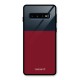 Maroon and Navy Blue Glass Back Case for Galaxy S10