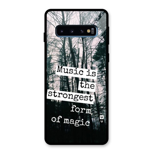 Music Magic Glass Back Case for Galaxy S10