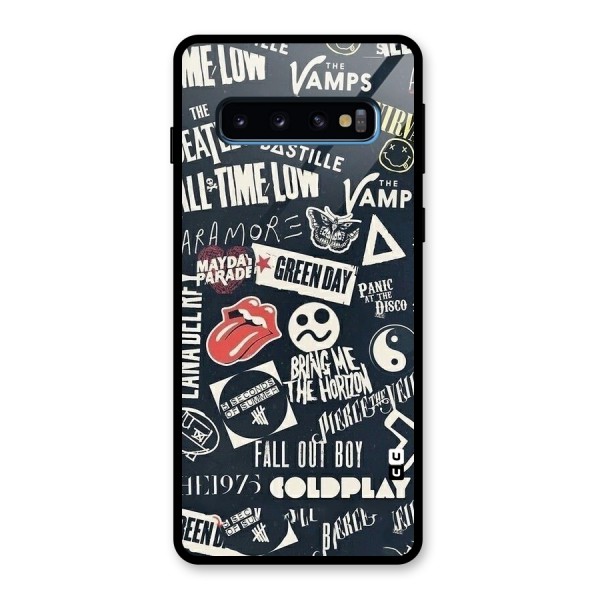 Music My Paradise Glass Back Case for Galaxy S10