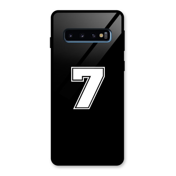 Number 7 Glass Back Case for Galaxy S10