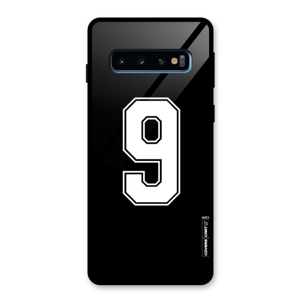 Number 9 Glass Back Case for Galaxy S10