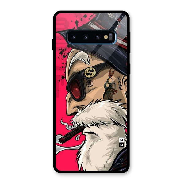 Old Man Swag Glass Back Case for Galaxy S10