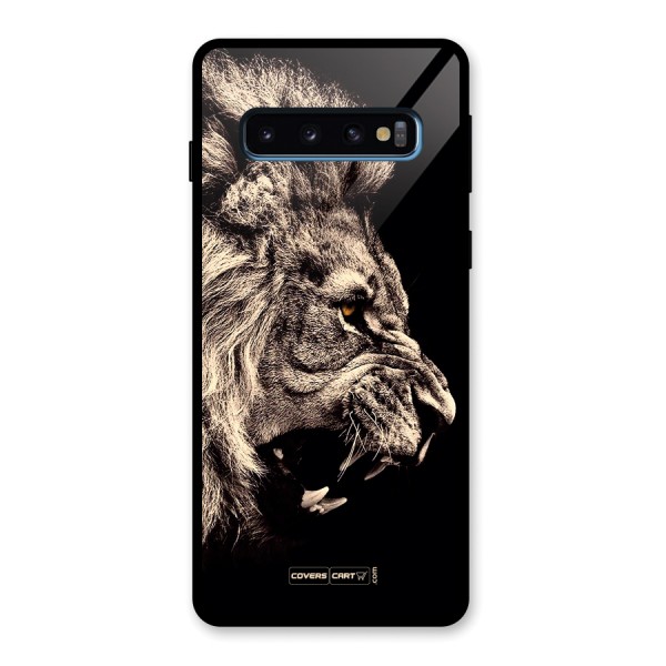 Roaring Lion Glass Back Case for Galaxy S10