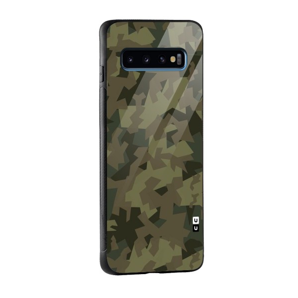 Army Abstract Glass Back Case for Galaxy S10