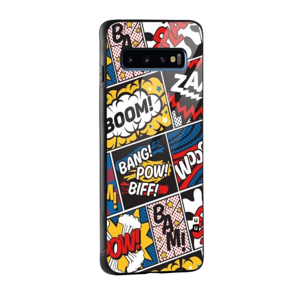 Bam Pattern Glass Back Case for Galaxy S10