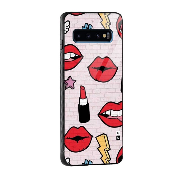 Bold Red Glass Back Case for Galaxy S10