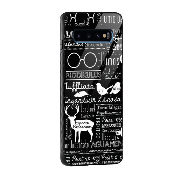 Deer Key Spell Glass Back Case for Galaxy S10