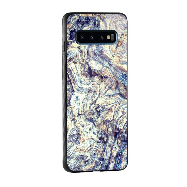 Marble Pattern Glass Back Case for Galaxy S10
