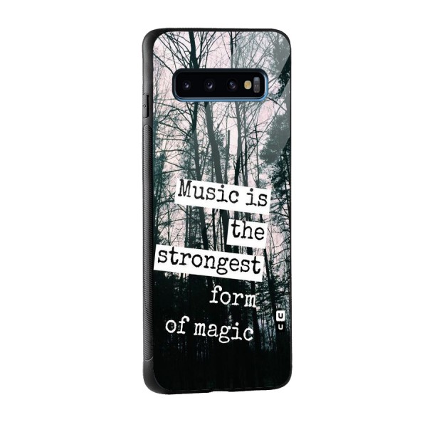 Music Magic Glass Back Case for Galaxy S10