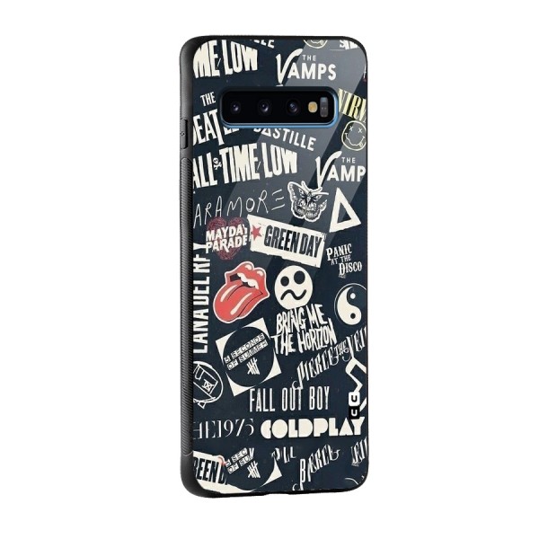 Music My Paradise Glass Back Case for Galaxy S10