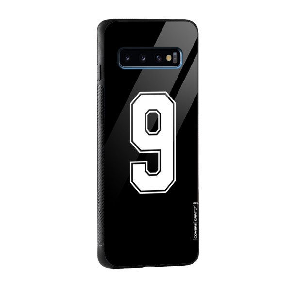 Number 9 Glass Back Case for Galaxy S10