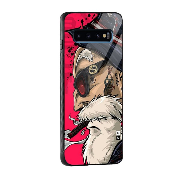 Old Man Swag Glass Back Case for Galaxy S10
