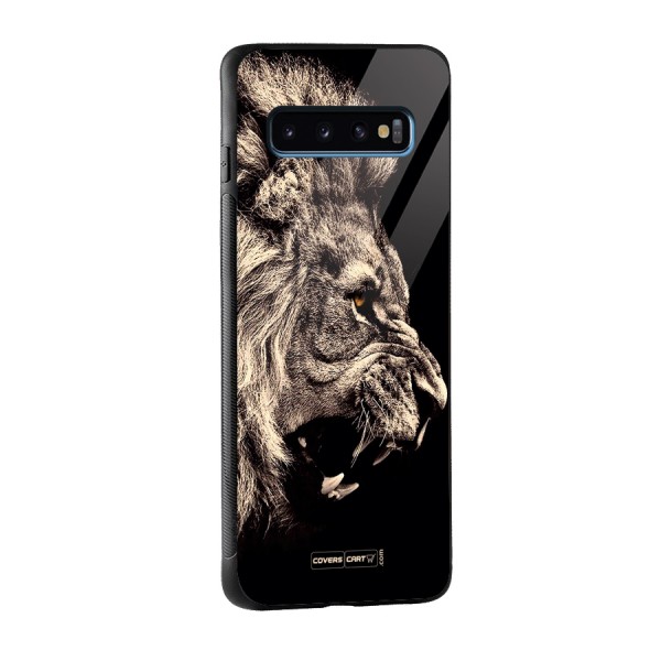 Roaring Lion Glass Back Case for Galaxy S10