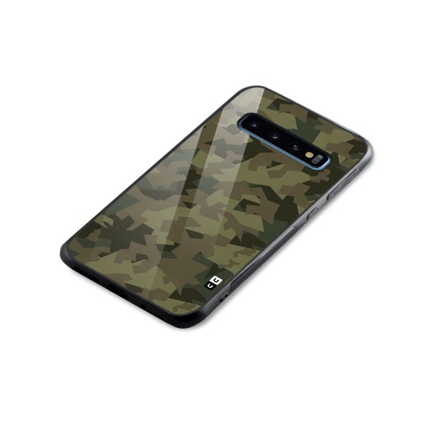Army Abstract Glass Back Case for Galaxy S10