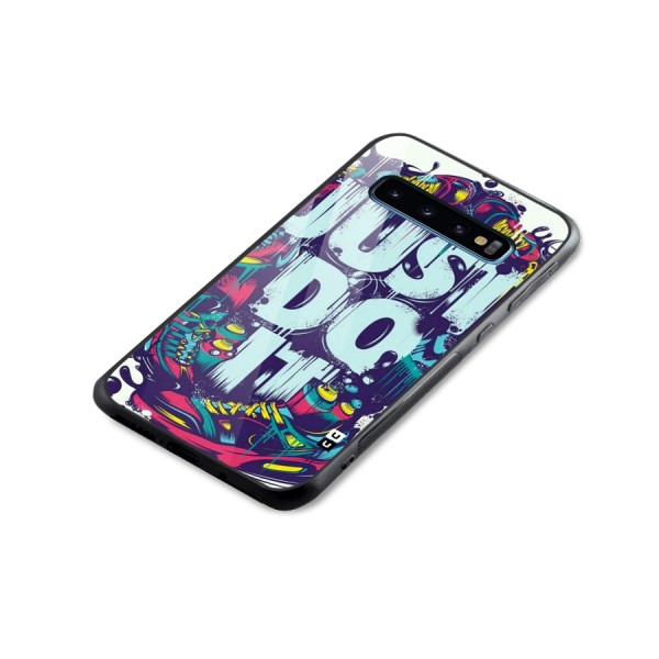 Do It Abstract Glass Back Case for Galaxy S10