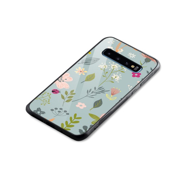 Flawless Flowers Glass Back Case for Galaxy S10