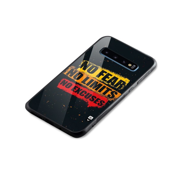 No Fear No Limits Glass Back Case for Galaxy S10