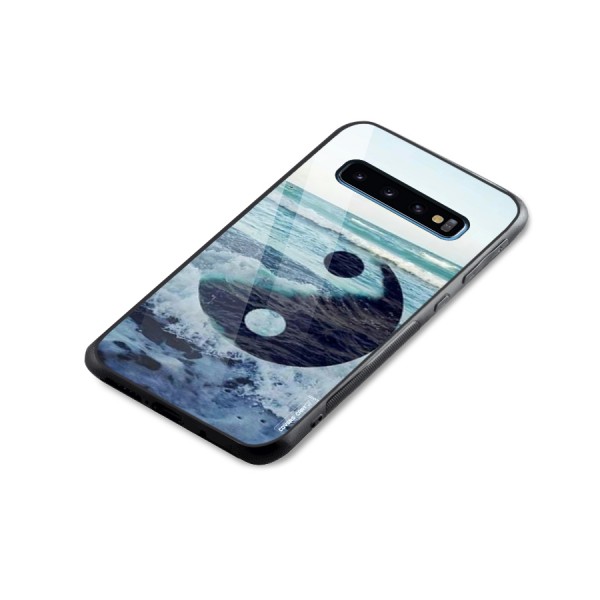 Oceanic Peace Design Glass Back Case for Galaxy S10