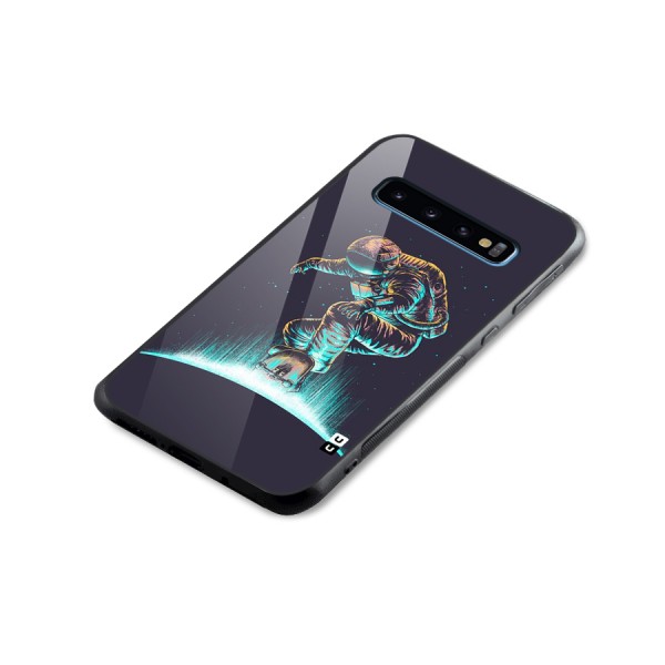 Rolling Spaceman Glass Back Case for Galaxy S10