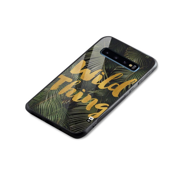 Wild Leaf Thing Glass Back Case for Galaxy S10