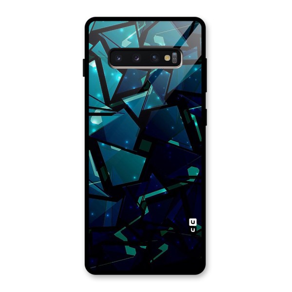 Abstract Glass Design Glass Back Case for Galaxy S10 Plus