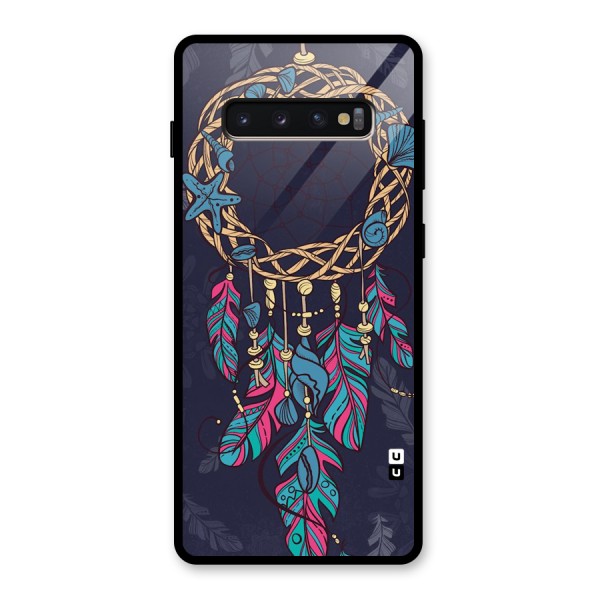 Animated Dream Catcher Glass Back Case for Galaxy S10 Plus