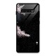 Beautiful Night Sky Flowers Glass Back Case for Galaxy S10 Plus