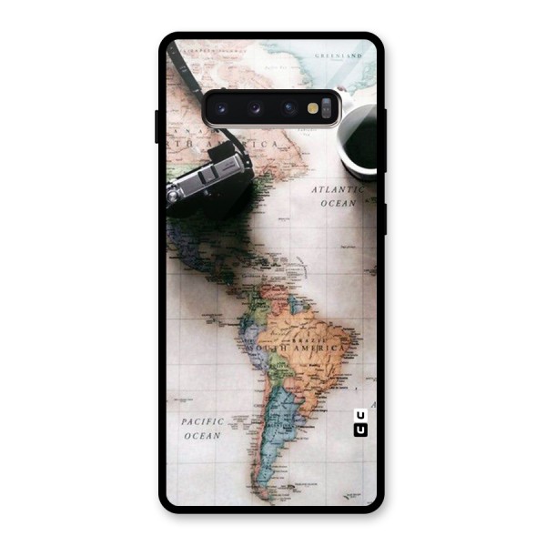 Coffee And Travel Glass Back Case for Galaxy S10 Plus