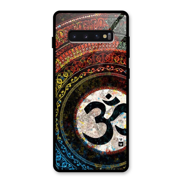 Culture Om Design Glass Back Case for Galaxy S10 Plus