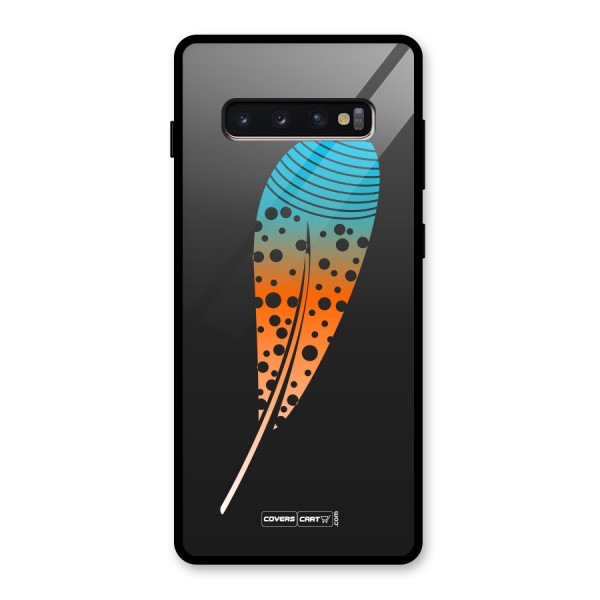 Feather Glass Back Case for Galaxy S10 Plus
