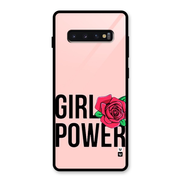 Girl Power Glass Back Case for Galaxy S10 Plus