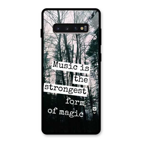 Music Magic Glass Back Case for Galaxy S10 Plus