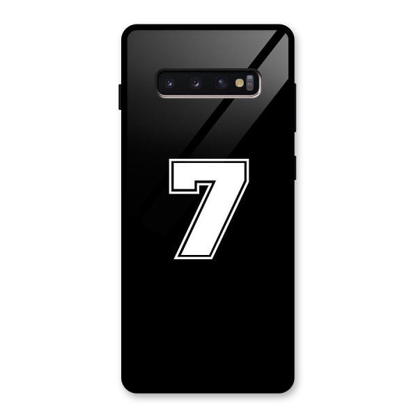 Number 7 Glass Back Case for Galaxy S10 Plus